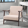 Occasional Wooden Frame Armchair Deep Button Padded Lounge Tub Chair Sofa Fabric
