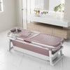 Folding Bathtub Water Tub Adult Children Kids Spa Soaking Sauna SPA Bath Tub Lid