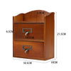 Vintage Wooden Small Cabinet Storage Box Desktop Organizer Unit Display Shelving