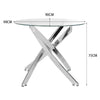Luxury Dining Table Set Kitchen Table and Chairs Round/Square Metal Glass Table