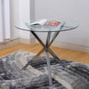 Luxury Dining Table Set Kitchen Table and Chairs Round/Square Metal Glass Table