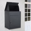 Large Standing Lockable Parcel Delivery Box Letter Post Drop Box Mailbox Outdoor