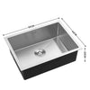 Large Single Double Bowl Inset Undermount Kitchen Sink Basin with Strainer Waste