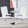 Luxury Dining Table Set Kitchen Table and Chairs Round/Square Metal Glass Table