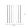 1000/1200/1400/1600/1800/2000/2200MM Juliet Balcony Wrought Iron Window Bars