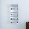 Bathroom Towel Rail Radiator Designer Flat Panel Chrome Heated Warmer Rad