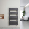 Bathroom Towel Rail Radiator Anthracite Designer Flat Panel Towel Rail Heated
