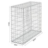 Galvanized Steel Gabion Stone Basket Retaining Wall Garden Wire Cage Fench