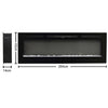 40/50/60" Electric Fireplace Inset in-Wall Recessed/Wall Mounted w/Touch Screen