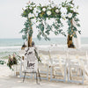 Single Artificial Flower Ball Wreath Topiary Orchid Roses Vine Plants Shop Decor