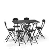 Small Breakfast Room Folding Space Saving Dining Table Chairs Camping Patio Cafe