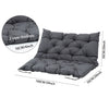 2/3 Seater Garden Patio Waterproof Bench Cushion Backrest Replacement Seat Pad
