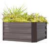 Garden Raised Bed Galvanised Steel Outdoor Planter Pot Vegetable Flower Herb Box