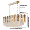 Luxury Crystal LED Ceiling Light Living Room Accent Chandelier Lamp Easy Install