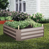 Garden Raised Bed Galvanised Steel Outdoor Planter Pot Vegetable Flower Herb Box
