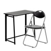 Folding Wooden Desk & Chair Set Deluxe Home Office Bedroom PC Laptop Study