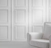 White Panelling Wallpaper Textured Wood Effect Home Room Decor Wall Covering