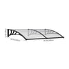 Door Canopy Window Awning Rain Shelter Front Back Porch Outdoor Patio Roof Cover