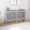 White Radiator Cover MDF Small Large Modern Wood Slat Grill Cabinet Furniture
