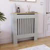 White Radiator Cover MDF Small Large Modern Wood Slat Grill Cabinet Furniture