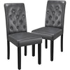Dining Room Chairs Set of 2/4/6 Faux Leather Kitchen Chair Set with Wooden Legs