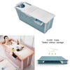 L-XL Folding Bathtub Adult Kids Portable Bath Tub with Cover Spa Sauna Relaxing