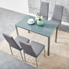 3 Colours Dining Table and 4 / 6 Padded Chairs Set Home Kitchen Furniture New