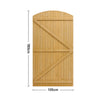 Arch Wooden Garden Gate Outdoor Pedestrian Timber Fencing Entrance Security Door