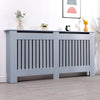 White Radiator Cover Cabinet Small Large Modern MDF Slat Wood Grill Furniture