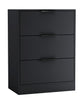 60/80cm Chest of 3 Drawers Compact Storage Bedside Cabinet Bedroom Furniture