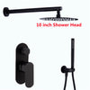 Bathroom Brass Rainfall Shower Mixer Set Shower Valve Bath Taps Faucet Kit