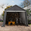 Outdoor Storage Shed Equipment Shelter Cover Bicycle PE Waterproof Steel Frame