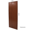 6/10mm Kitchen Bathroom PVC Concertina Accordion Door Bi Folding Sliding Panels