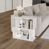 Modern Side Sofa Couch Small End Table Rustic Coffee Narrow Slim Furniture Unit