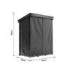 XL Outdoor Wooden Log Store Metal Garden Shed Firewood Stacking Storage Shelter