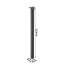Dining Table Leg Metal Desk Support DIY Heavy Duty Furniture Feet Set of 4 Black