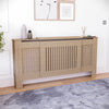 White Radiator Cover MDF Small Large Modern Wood Slat Grill Cabinet Furniture