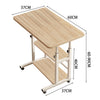 Adjustable Height Mobile Laptop Table Notebook Desk Sofa Bed Tray Stand Computer