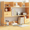 Desktop Bookshelf Storage Rack Home Office Bookcase Organizer Assembly Required