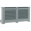 White Radiator Cover Cabinet Small Large Modern MDF Slat Wood Grill Furniture