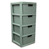Large Rattan Drawer Storage Unit 2/3/4 Drawers Units Bedroom Office Desktop Draw