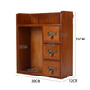 Vintage Wooden Small Cabinet Storage Box Desktop Organizer Unit Display Shelving