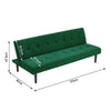 Folding 3 Seater Sofa Bed Click-Clack Recliner Fabric Couch Sleeper Living Room
