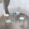 Luxury Dining Table Set Kitchen Table and Chairs Round/Square Metal Glass Table