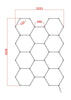 1-14 Hexagon Hex LED Lighting Car Detail Home Garage Workshop Retail Mancave