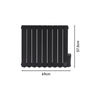 Oil Filled Panel Heater Electric Wall Mounted Programmable Timer & Thermostat