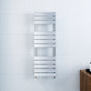 Bathroom Towel Rail Radiator Designer Flat Panel Chrome Heated Warmer Rad