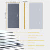 Oversize Anti-Fog LED Bathroom Mirror with Illuminated Lights Elegant Gold Edge