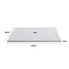 Shower Tray Enclosure Acrylic White w/Free Waste 1200x800mm 1000x800mm 900x700mm