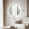 LED Bathroom Mirror with 3 Mode Lights Demister Illuminate Touch Sensor Anti-fog